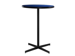 30" Round Bar Table w/ Blue Counter Top and Standard Black Base
 -- Trade Show Furniture Rental